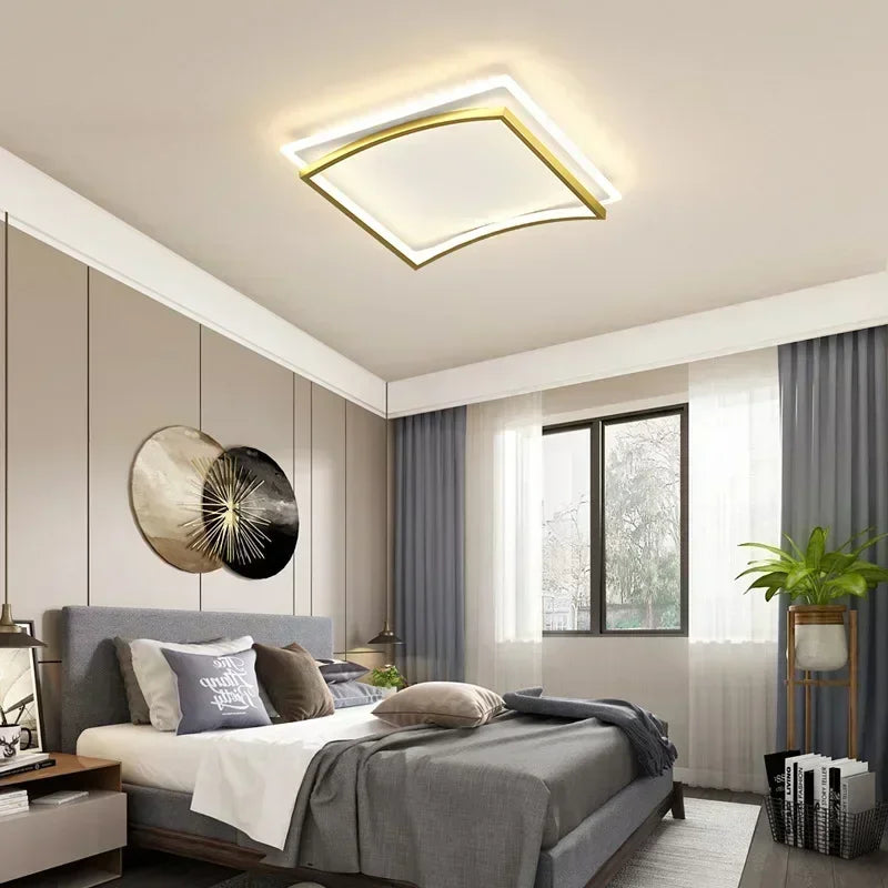 Plafonnier LED nordique pour chambre salon salle à manger étude cuisine plafond Lustre intérieur décor à la maison luminaire Lustre - vue 3 sur 22