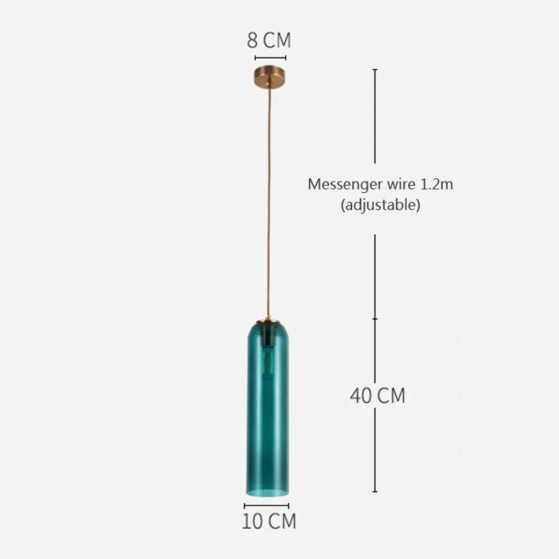 Suspension nordique LED en verre - vue 6 sur 11