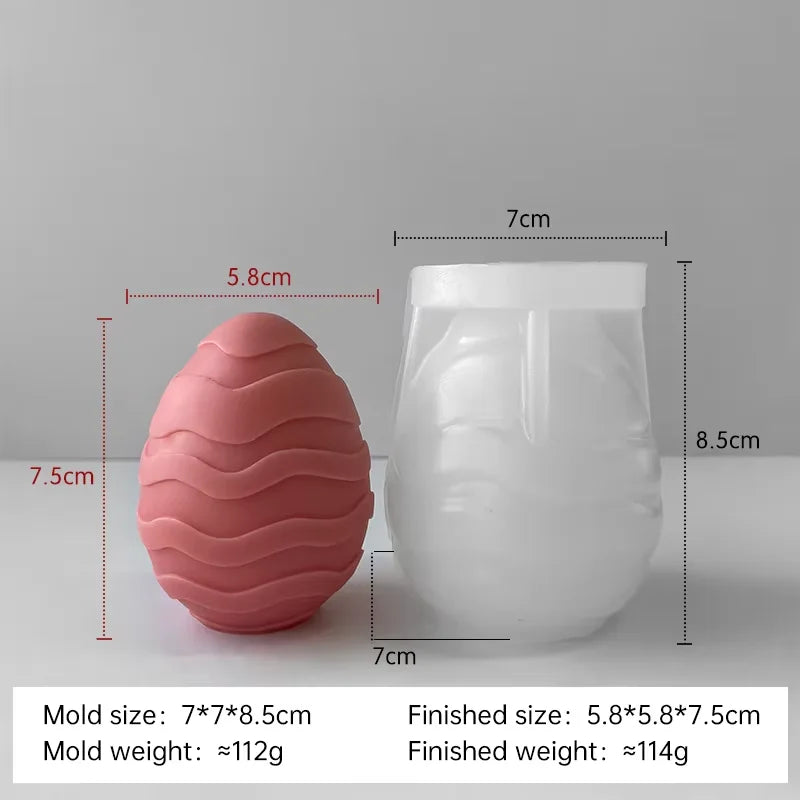 moule en silicone pour bougies œufs de pâques fait maison - vue 9 sur 21
