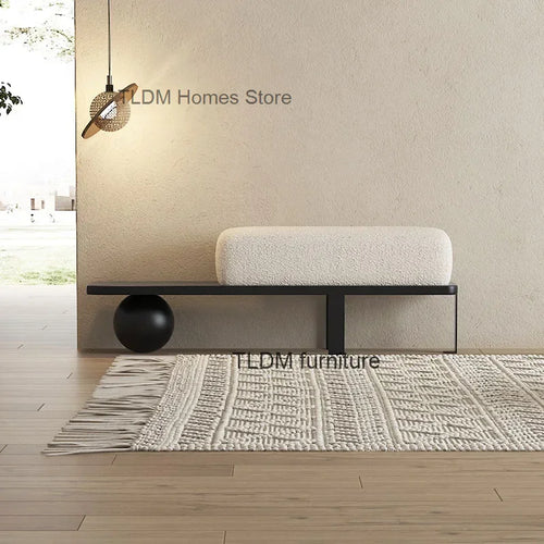 poufs nordiques en flanelle design créatif luxe pour intérieur - vue 2 sur 7