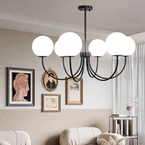 lustres modernes en verre luminaires suspendus - vue 3 sur 11