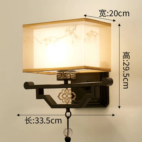 applique murale en tissu style chinois pour intérieur moderne - vue 10 sur 11
