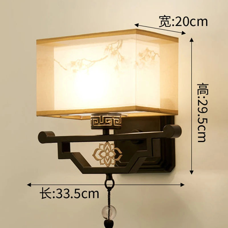 applique murale en tissu style chinois pour intérieur moderne - vue 9 sur 11