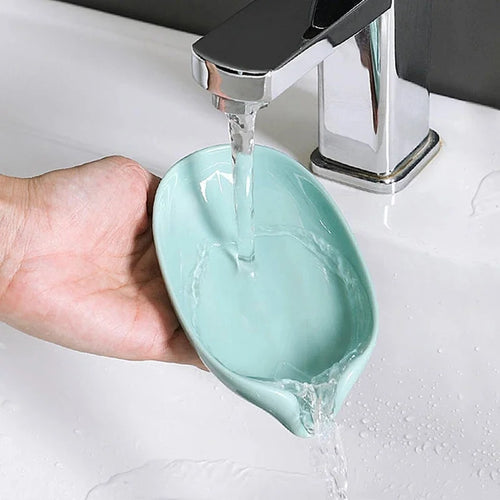 boîte à savon en forme de feuille pour salle de bain - vue 3 sur 7