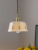 suspension élégante en laiton et céramique moderne pour cuisine