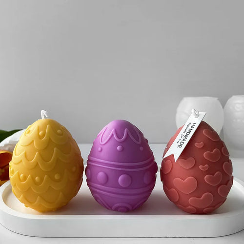 moule en silicone pour bougies œufs de pâques fait maison - vue 3 sur 21