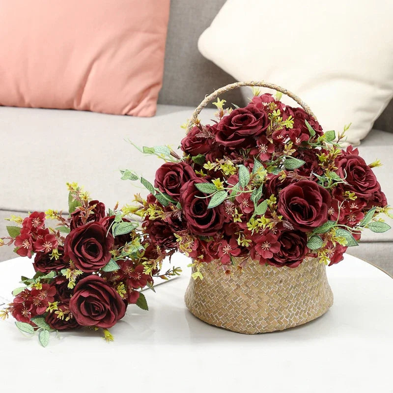 bouquet de fleurs artificielles pour décoration intérieure élégante - vue 4 sur 12