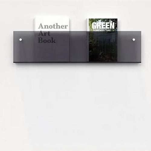 étagère à livres en acrylique support de rangement mural design moderne - vue 12 sur 17