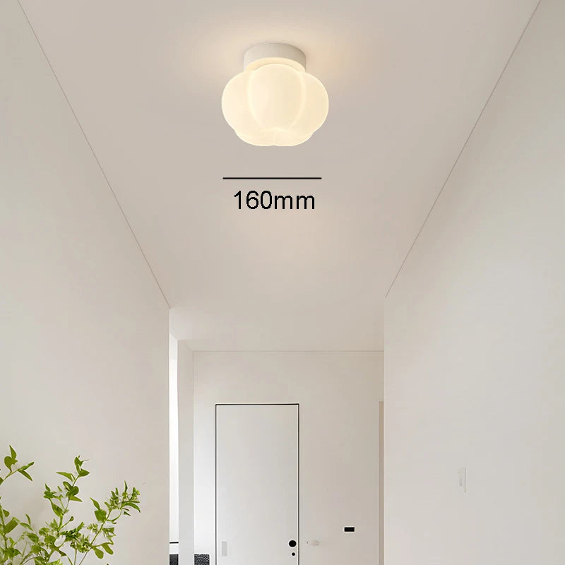 applique murale minimaliste citrouille style crème moderne - vue 8 sur 12