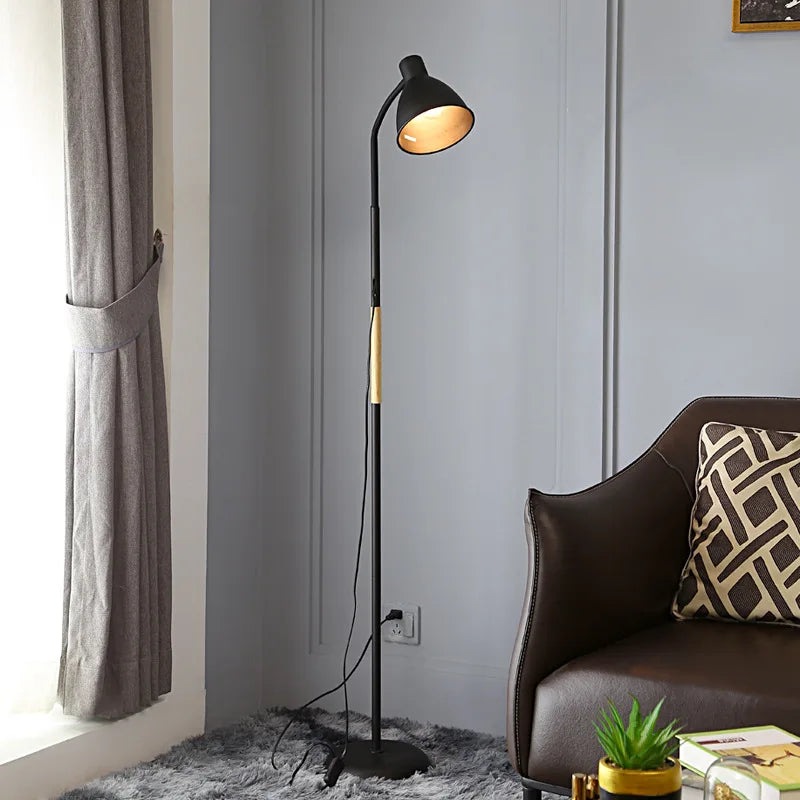 Lampadaire loft Noir Debout - vue 5 sur 8