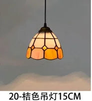 lustre en verre style tiffany rétro pour intérieur méditerranéen - vue 11 sur 30