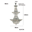 lustre led k9 cristal à intensité variable design moderne 2024