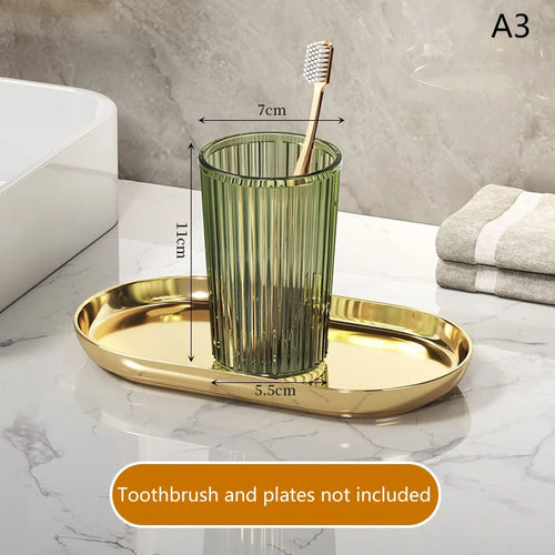 gobelet en acrylique pour brosse à dents accessoires de salle de bain - vue 9 sur 10