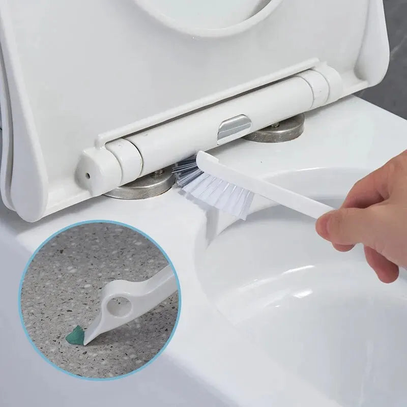ensemble de brosses de toilette avec support mural pour salle de bain - vue 6 sur 8