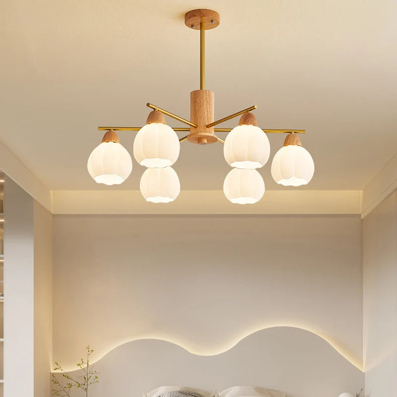 lustre en bois pour décoration moderne et style - vue 2 sur 10