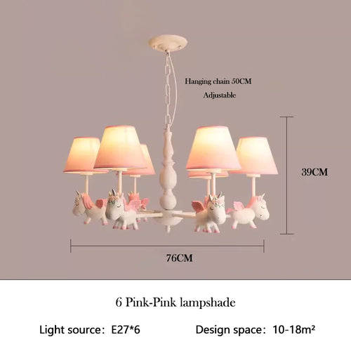 lustre enfant LED rotatif style nordique romantique et chaleureux - vue 22 sur 24