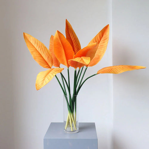 arrangement floral tropical avec oiseaux et bananes décoratif mariage - vue 4 sur 8