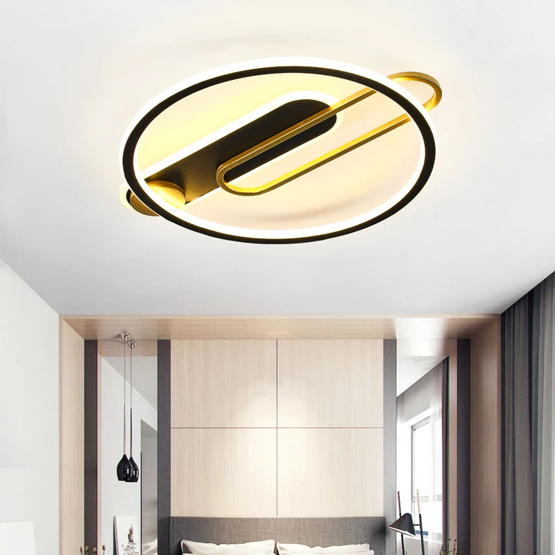 plafonnier led design nordique créatif pour décoration intérieure - vue 4 sur 9