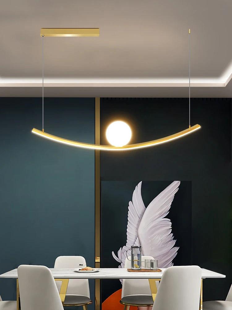 lustre de restaurant créatif dragon ball simple luxe