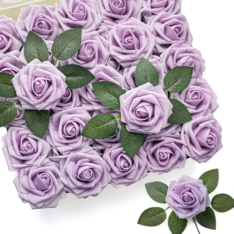 lot de 25 roses artificielles pour décorations de mariage et fêtes - vue 11 sur 11