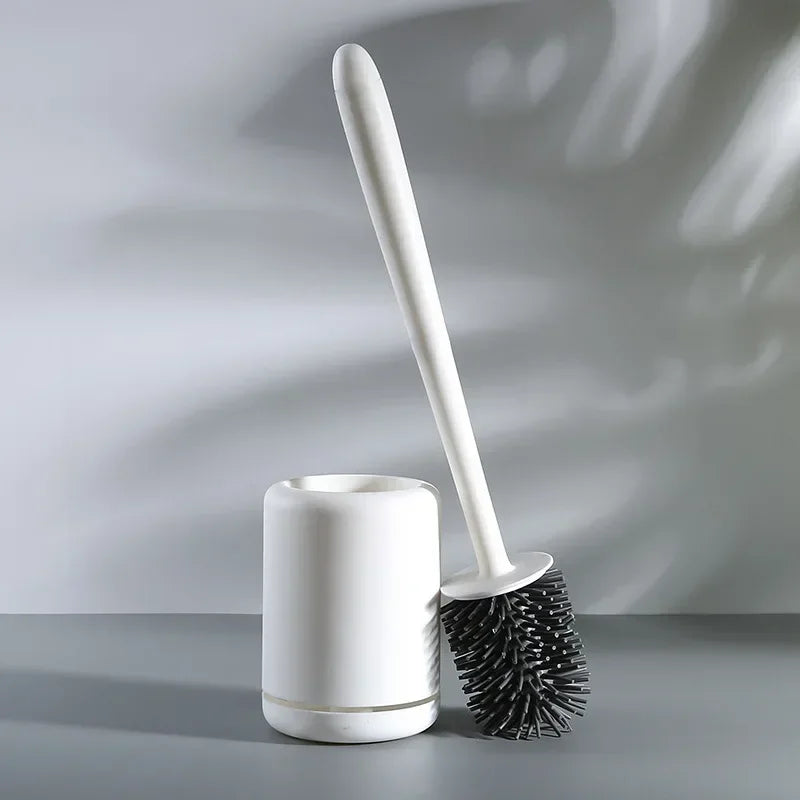 brosse de toilette murale avec support de rangement pratique - vue 6 sur 9