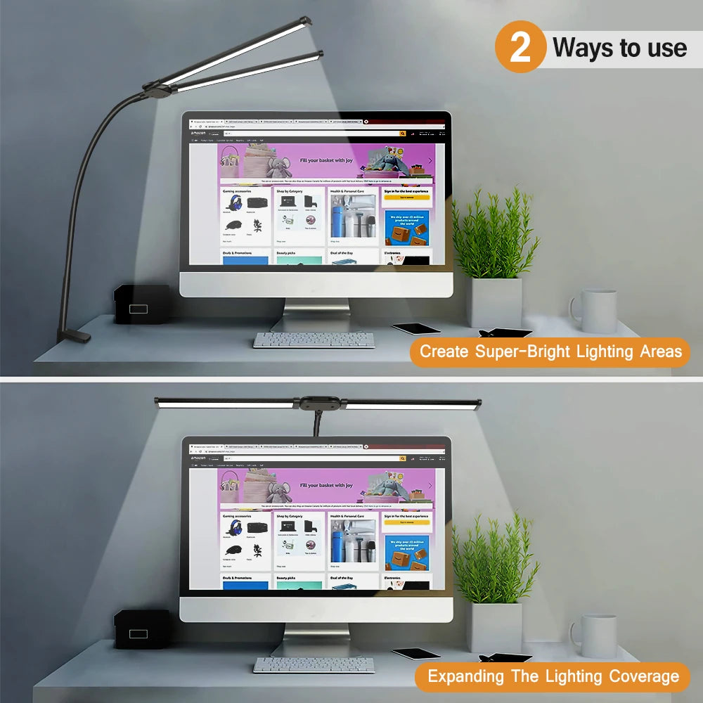 Lampes de bureau Led à Double tête - vue 4 sur 7