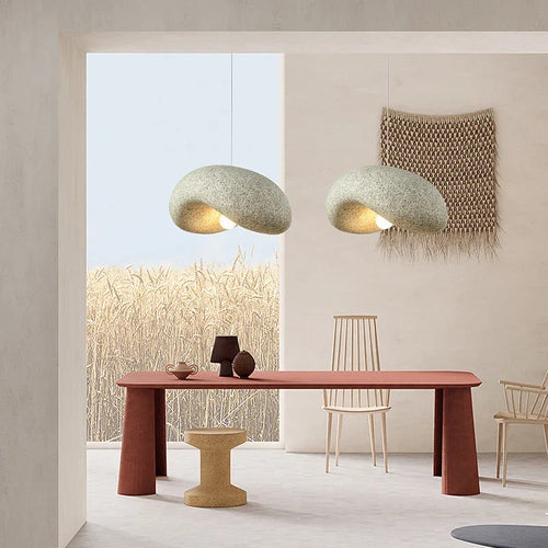 Lustre design façon japonais arrondi - vue 3 sur 8
