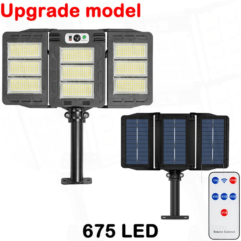 20000W Split Solar Street Light Outdoor Aluminum Solar Street Light Garden Sunlight House Remote Control Waterproof Wall Lamp