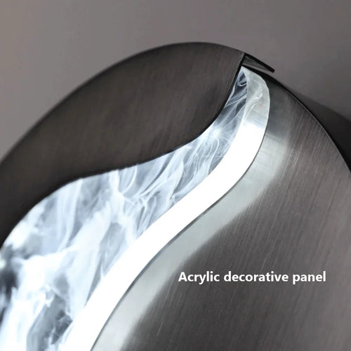 applique murale abstraite fille visage led luxe art décoration - vue 7 sur 8
