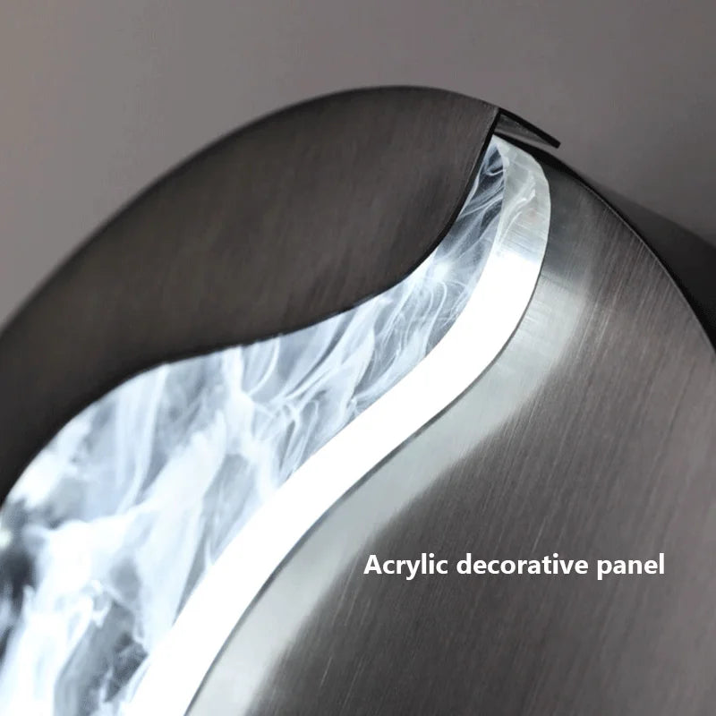 applique murale abstraite fille visage led luxe art décoration - vue 6 sur 8
