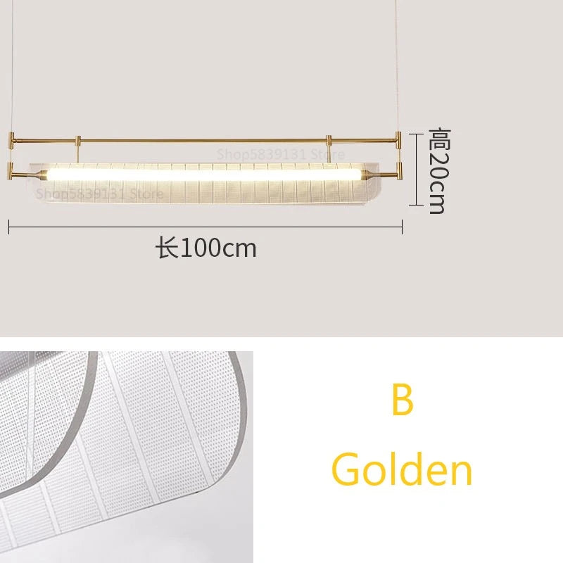 suspension minimalistes italiennes en acrylique led modernes - vue 8 sur 18
