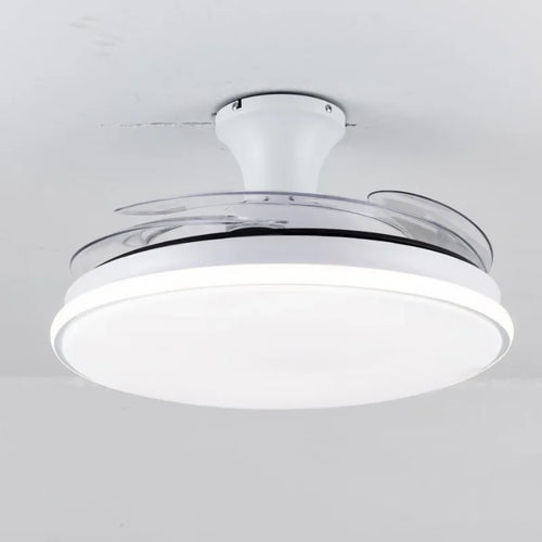 plafonnier intelligent avec télécommande et éclairage led invisible - vue 2 sur 7