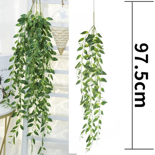 plantes artificielles en rotin à suspendre pour décoration intérieure et extérieure - vue 22 sur 29