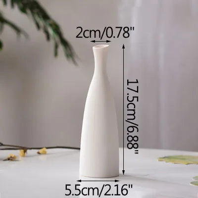 vase en céramique moderne pour fleurs séchées décoration artisanale - vue 10 sur 12