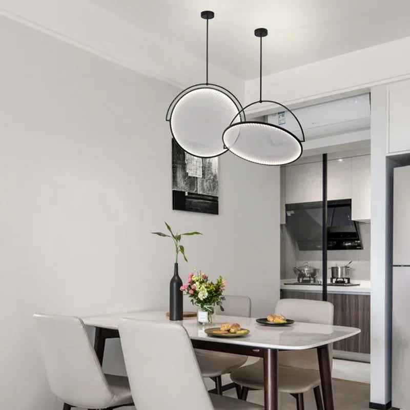 lustre en tissu nordique design soucoupe volante créative et moderne - vue 2 sur 9