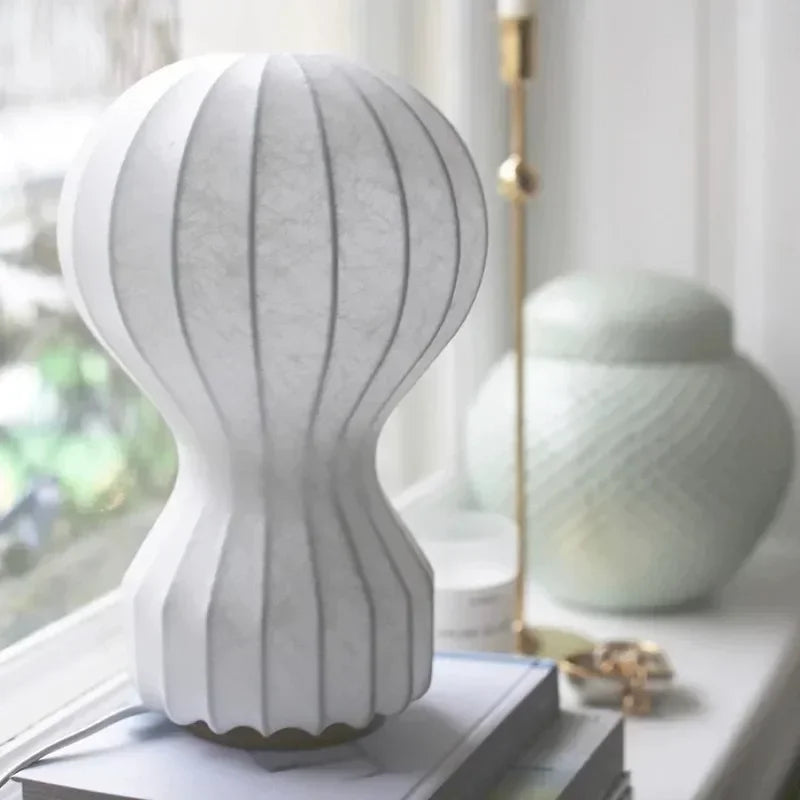 Italy Design Silk LED Table Lamp Floor Light Study Bedroom Bedside Living Room - vue 5 sur 9