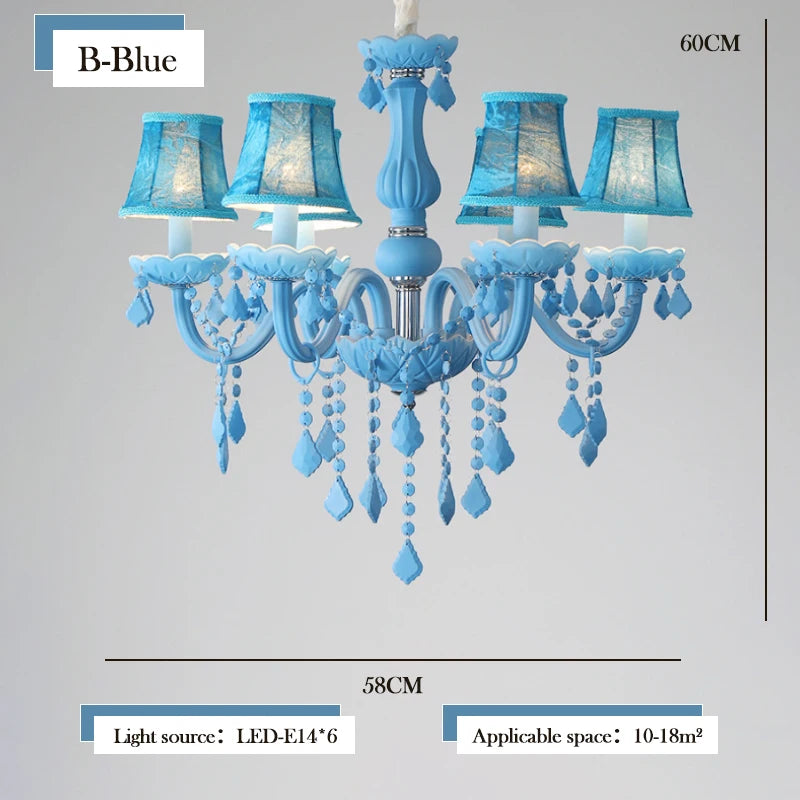 lustre en cristal pour une chambre de petite fille - vue 12 sur 12