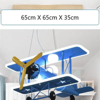 suspension led pour enfants en forme d'avion nordique moderne
