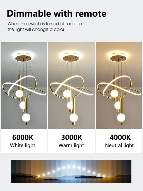 Pendant lamps Modern lamp Simple Ceiling light Creative personality Restaurant lamp Designer Nordic lamp Ceiling light - vue 5 sur 9