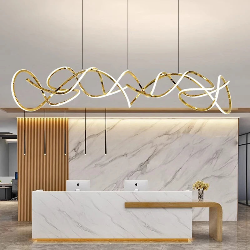 Lustre LED design moderne idéales décoration intérieure - vue 4 sur 11