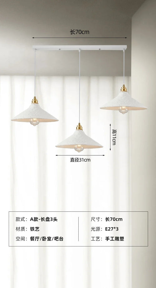 suspension artisanale wabi-sabi pour ambiance japonaise moderne - vue 10 sur 16