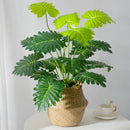grandes plantes artificielles monstera palmier tropical pour décoration extérieure
