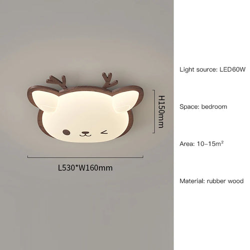 lustre led créatif animaux chat pour enfants - vue 11 sur 12