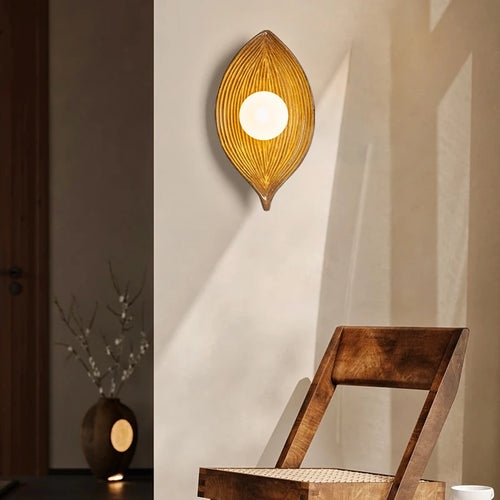 Wabi Sabi-Creative Boat LED Wall Light, Interior Resin Decorative Light, Designer, Hotel, Villa, Cafe, Aisle, G4 - vue 2 sur 9