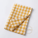 Serviette de table coton motif vichy carreaux style
