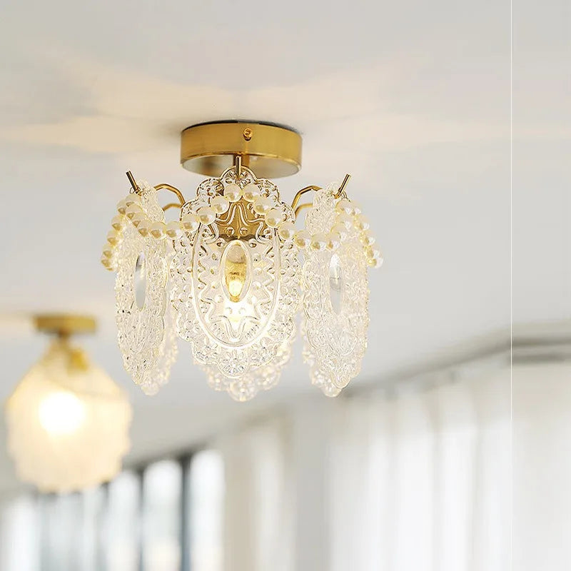 Plafonnier en verre style italien - vue 5 sur 10
