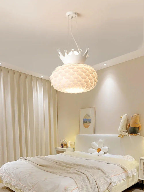 lustre créatif lumière chaude design moderne pour chambre fille - vue 3 sur 10