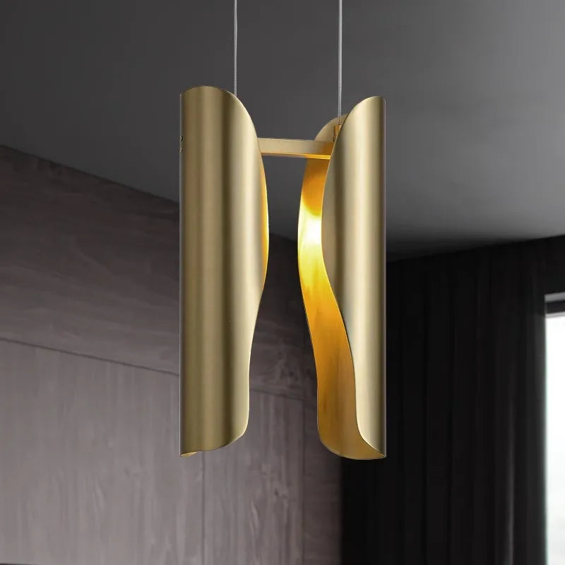 suspension en cuivre design moderne pour restaurant et intérieur - vue 2 sur 10