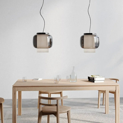 lustre led nordique en verre pour cuisine et bar - vue 3 sur 10