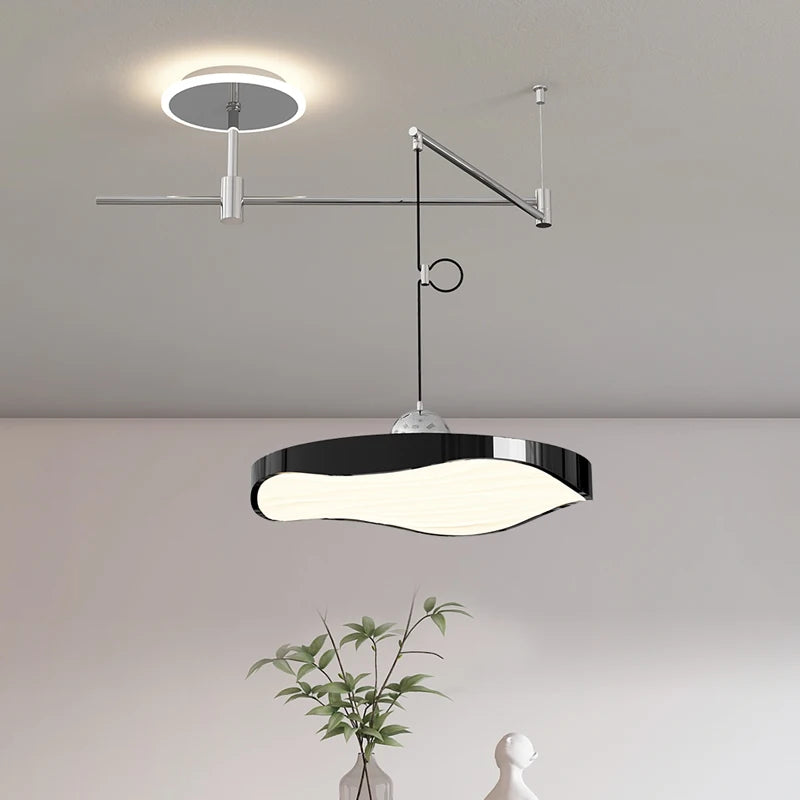 Lustre réglable salle à manger moderne LED éclairage bureau étude chambre - vue 3 sur 11
